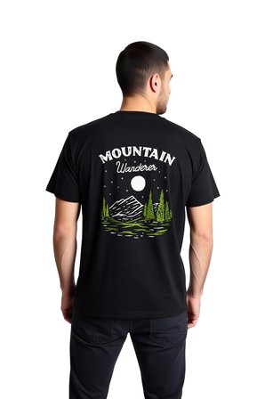 Dağ Gezeleri - Trekking Tutkusu Baskılı Erkek Tişört