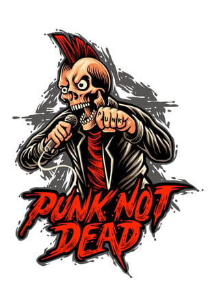 Kadın Oversize Tişört Punk Rock Müzik Baskılı Kısa Kol Yuvarlak Yaka Rahat Kesim Günlük Modern Şık