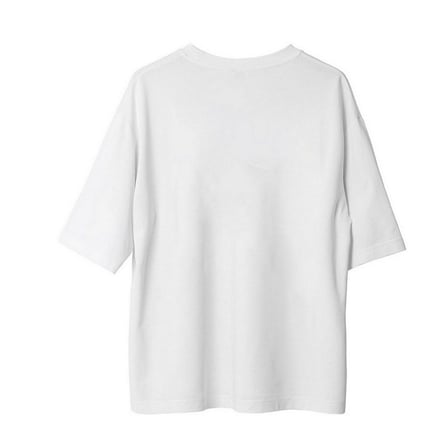 Kadın Oversize Nostalji Baskılı Tişört %100 Pamuk Rahat Kesim Kısa Kol Crew Yaka Günlük Modern Şık