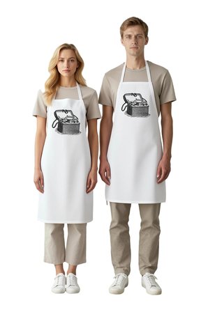 Erkek Unisex Mutfak Önlüğü Vintage İlaç Seti Line Art Baskılı Aşçı Rahat Günlük Modern Şık Konforlu