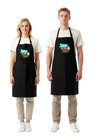 Erkek Unisex Mutfak Aşçı Önlüğü Retro Baskı Taze Lezzetli Tasarım DTF Dijital Günlük Rahat Modern