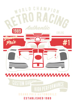Erkek Retro Yarış Baskılı Tişört %100 Pamuk Crew Neck Kısa Kol Grand Prix Tasarım Günlük Rahat Şık