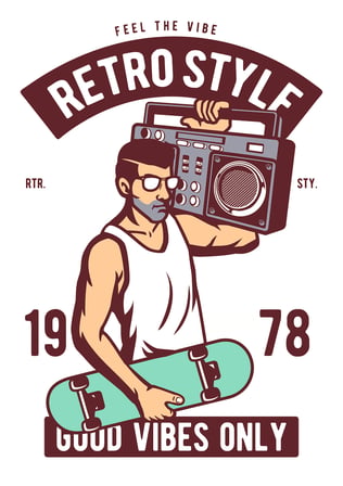 Erkek Oversize Grafik Baskılı Tişört Retro Müzik Temalı Pozitif Mesajlı Günlük Rahat Kesim Modern