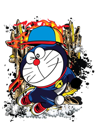 Çocuk Tişört Anime Kedi Karakteri Şapka Sneaker Dinamik Baskı Rahat Kesim Pamuk Günlük Modern Şık