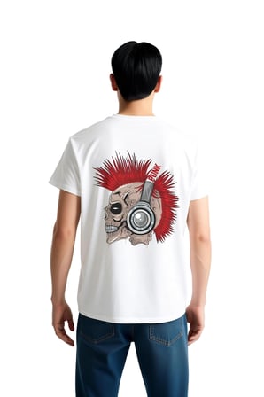 Punk Müzik Ruhuna Saygı Baskılı Erkek Tişört