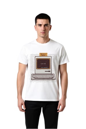 Erkek Retro Arcade Oyun Bitti Baskılı Pamuklu Tişört Nostaljik Dijital Baskı Rahat Kesim Günlük