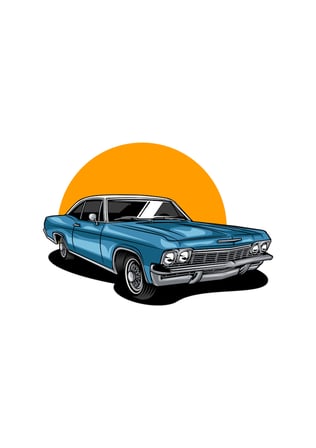 Erkek Retro Klasik Otomobil Baskılı Grafik Tişört Krom Detaylı Günlük Rahat Kesim Modern Şık Zarif
