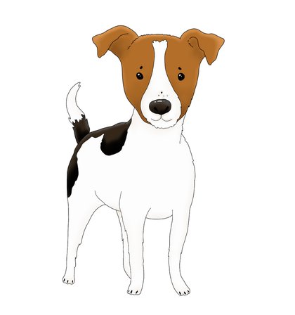 Sevimli Köpek Karikatürü Kahverengi Kulak ve  Baskılı Erkek Oversize Tişört