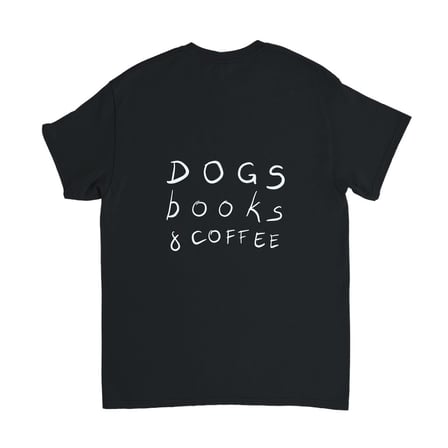 Erkek Grafik Baskılı Kısa Kollu Tişört Köpek Kitap Kahve Sevgililerine Günlük Rahat Kesim Modern