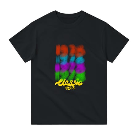 Klasik 1978 Retro Nostalji Baskılı Erkek Tişört