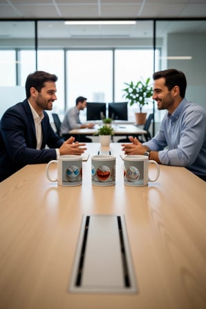 Seramik Kupa Hayalet Karakterli Baskılı 300 ml Hediyelik Eğlenceli Kahve Çay Kupası Özel Tasarım