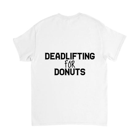 Erkek Spor Mizah Baskılı Tişört Halter Donut Temalı Rahat Kesim Kısa Kol Yuvarlak Yaka Günlük Modern