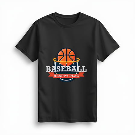 Kadın Basketbol Baskılı Günlük Tişört Yuvarlak Yaka Kısa Kol %100 Pamuk Rahat Kesim Spor Tasarım