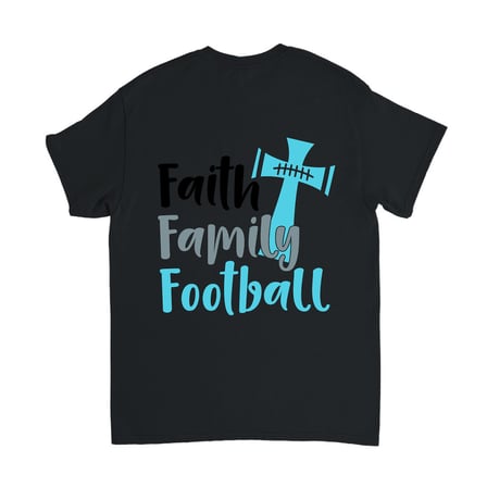 Erkek İman Aile Futbol Üçlü Değer Baskılı Kısa Kollu Pamuk Tişört Rahat Kesim Günlük Modern Şık