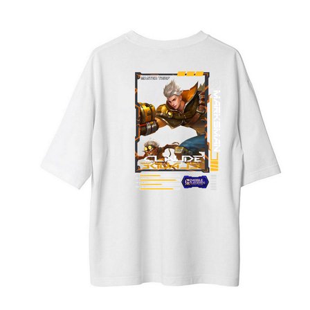 Usta Kasacı Fantastik Tasarımı Baskılı Kadın Oversize Tişört