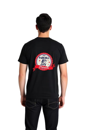 2018 Geçit Töreni Retro Stili Baskılı Erkek Tişört