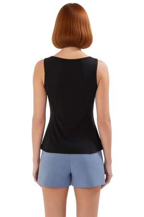 Kadın Bisiklet Yaka Fitted Micro Örme Bluz Yaz Koleksiyonu Dayanıklı Malzeme Özenle Seçilmiş