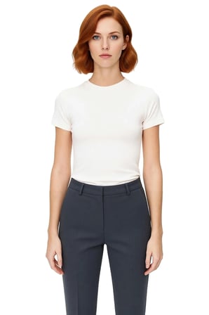 Viskon Ribana Bisiklet Yaka Fitted Bluz Günlük Kombinler İçin Rahat Kullanım Modern Stil