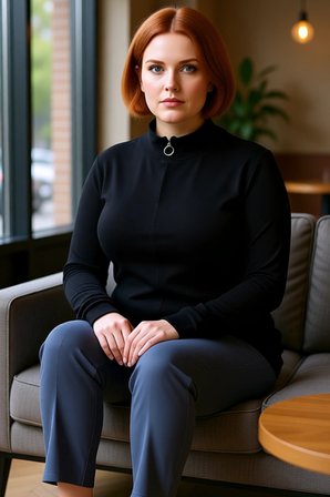 Kadın Fermuarlı Dik Yaka Vücuda Oturan Kaşkorse Örme Bluz İlkbahar ve Sonbahar Aylarında
