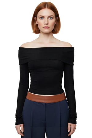 Kadın Carmen Yaka Fitted Viskon Ribana Bluz Düşük Kol Detaylı Casual Günlük Kullanım İçin Gri Renk