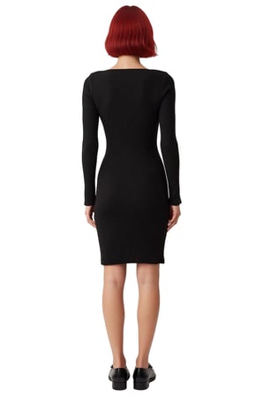 Kadın Uzun Kollu V Yaka Bodycon Triko Mini Elbise Günlük Şık Akrilik Kışlık Rahat Tasarım Kaliteli