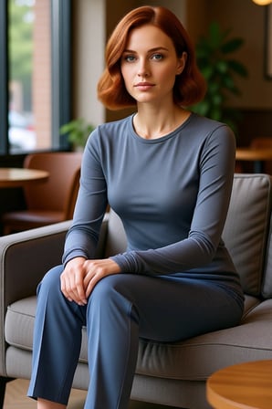 Kadın Antrasit Viskon Çizgili Fitted Uzun Kollu Basic Bluz Cool & Comfort Persona İle Günlük
