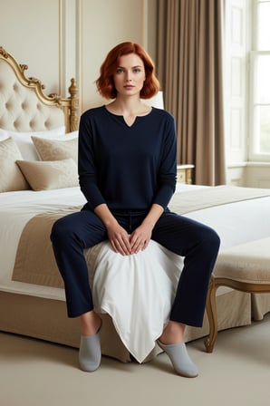 Kadın V Yaka Kaşkorse Pijama Takımı Fonksiyonel Dayanıklı Kaliteli Konforlu Estetik Modern