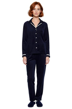 Kadın Kışlık Polar Örme Pijama Takımı Uyku Bantlı Fitted Kalıp Mükemmel Uyum Premium Kalite