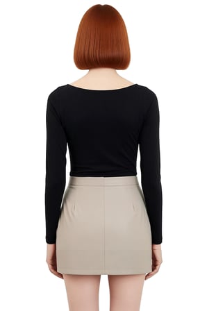Kadın Fitted Havuz Yaka Uzun Kollu Basic Örme Bluz Mor Renk Günlük Kullanıma Uygun Cool & Comfort