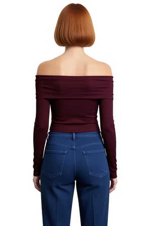 Kadın Carmen Yaka Fitted Viskon Ribana Bluz Düşük Kol Detaylı Casual Günlük Kullanım İçin Gri Renk