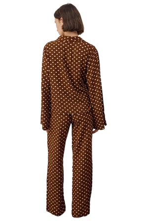 Kadın Kalp Desenli Viskon Pijama Takımı Fonksiyonel Dayanıklı Kaliteli Konforlu Estetik Şık