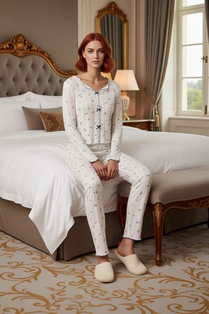 Kadın Çiçekli Fitilli Pijama Takımı Fonksiyonel Dayanıklı Kaliteli Konforlu Estetik Modern