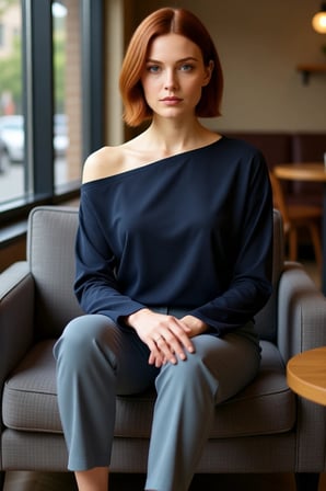 Kadın Regular Kalıp Düşük Kol Kayık Yaka Modal Kumaş Bluz Günlük Kullanım İçin İdeal Ve Şık Bir