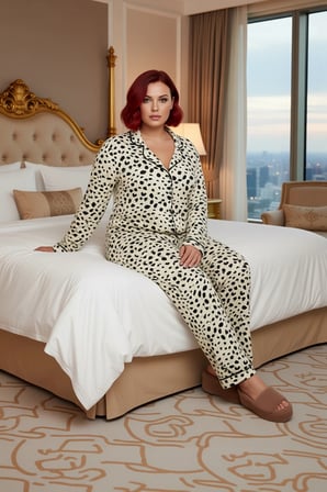 Benekli Gömlek Yaka Pijama Takımı Kadın Fonksiyonel Dayanıklı Kaliteli Konforlu Estetik Şık