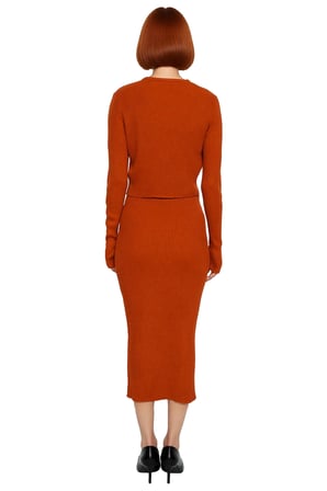 Kadın Bodycon Düz Triko Midi Elbise Uzun Kollu V Yaka Günlük Şık ve Rahat Kombinler İçin Kaliteli