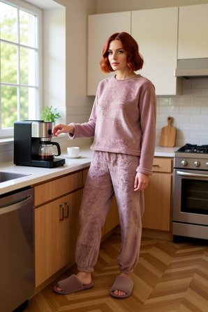 Kadın Vizon Wellsoft Pijama Takımı Saç Bandı Hediyeli Fonksiyonel Dayanıklı Kaliteli Rahat