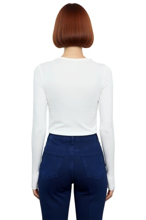 Kadın Fitted Bisiklet Yaka Bordo Çizgili Uzun Kollu Viskon Ribana Kışlık Bluz Günlük Kullanım İçin