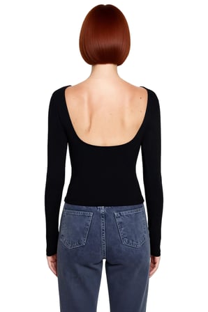 Kadın Fitted Kayık Yaka Uzun Kollu Basic Bluz Şık ve Konforlu Günlük Kullanım İçin İdeal İki Renk