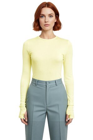 Kadın Antrasit Viskon Çizgili Fitted Uzun Kollu Basic Bluz Cool & Comfort Persona İle Günlük