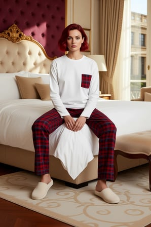 Erkek Ekose Cepli Uzun Kollu Pijama Takımı Fonksiyonel Dayanıklı Kaliteli Konforlu Estetik