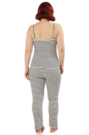 Kadın Çizgili V Yaka Kaşkorse Pijama Takımı Fonksiyonel Dayanıklı Kaliteli Konforlu Modern