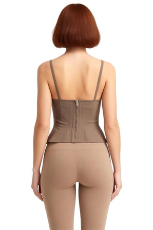 Kadın Gabardin Peplum Bluz Kalp Yaka Kalın Askılı Fitted Kesim Günlük Şıklık Kaliteli Şık Rahat