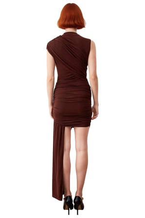 Kadın Bodycon Kolsuz Drapeli Mini Elbise Şık Gece Özel Gün Kombinleri İçin İdeal Örme Kumaş Tasarım
