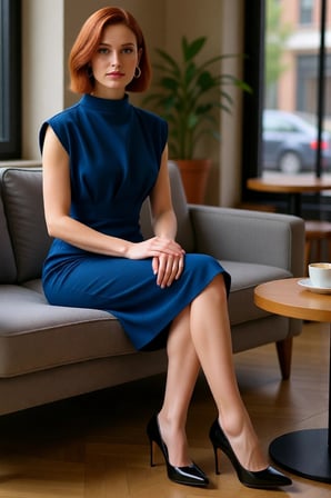 Kadın Bodycon Kesim Dik Yaka Kolsuz Midi Boy Elbise Finike Dokuma Büzgü Detaylı Şık Tasarım