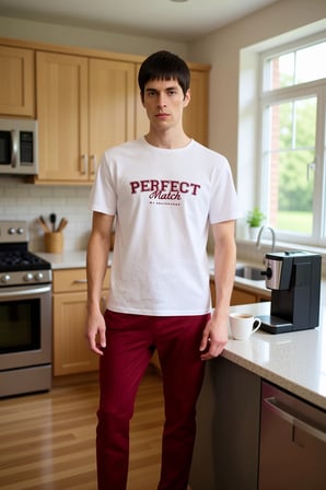 Erkek Slogan Baskılı Bisiklet Yaka Pamuklu Pijama Takımı Fonksiyonel Dayanıklı Kaliteli Şık