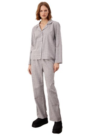 Kadın Ekose Flanel Gömlek Pantolon Pijama Takımı Fonksiyonel Dayanıklı Kaliteli Konforlu Şık