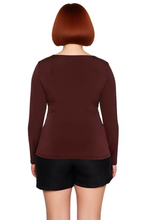 Kadın V Yaka Uzun Kol Sandy Dokuma Polyester Bluz İlkbahar ve Sonbahar Günlük Gündüz Gece Kullanımı