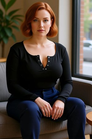 Kadın Havuz Yaka Uzun Kollu Fitted Vücuda Oturan Örme Crop Bluz Büyük Beden Cool Comfort