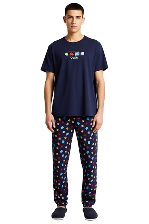Erkek Oyun Temalı Bisiklet Yaka Pijama Takımı Fonksiyonel Dayanıklı Kaliteli Konforlu Spor
