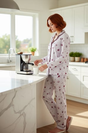 Kadin Kalpli Pijama Takımı Gömlek Yaka Fonksiyonel Dayanıklı Kaliteli Konforlu Estetik Şık
